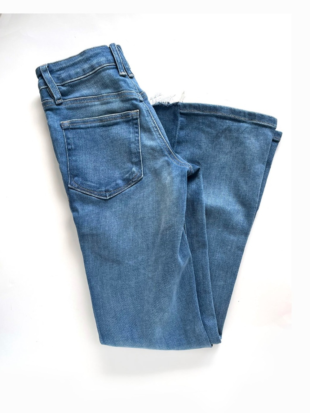 Good American Women's "Good Petite Bootcut" Soft Tech Mid-Rise Jeans Size: 00/24